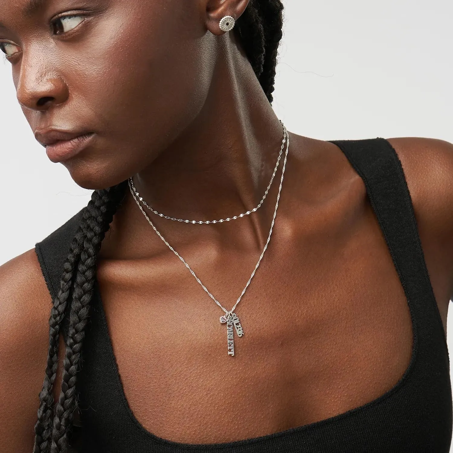 OAK & LUNA - Personalized Singapore Chain Name Necklace with Diamond Options