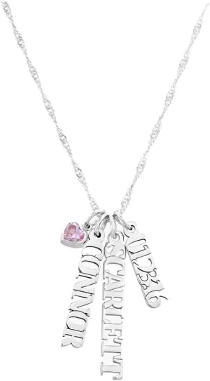 OAK & LUNA - Personalized Singapore Chain Name Necklace with Diamond Options