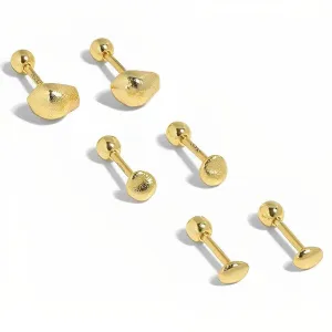 Oval Stud Earrings - Liza