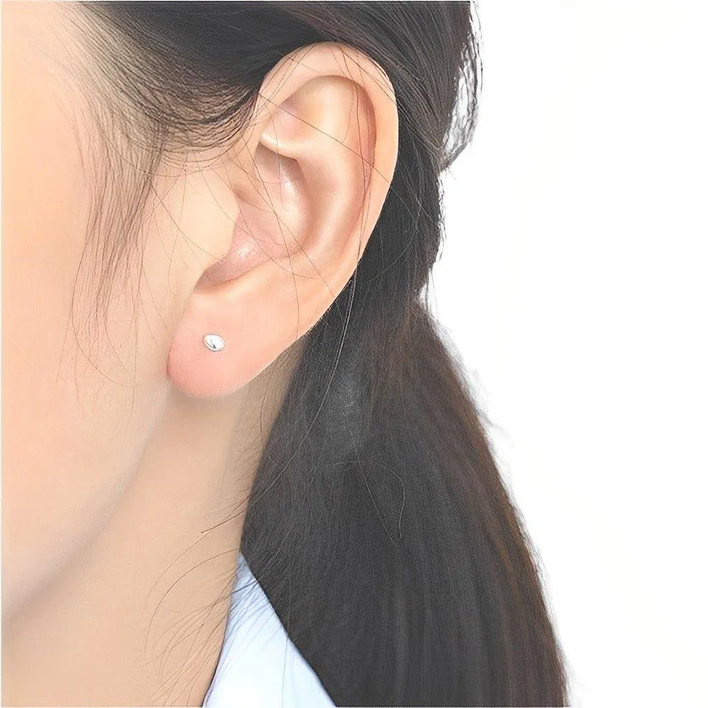 Oval Stud Earrings - Liza