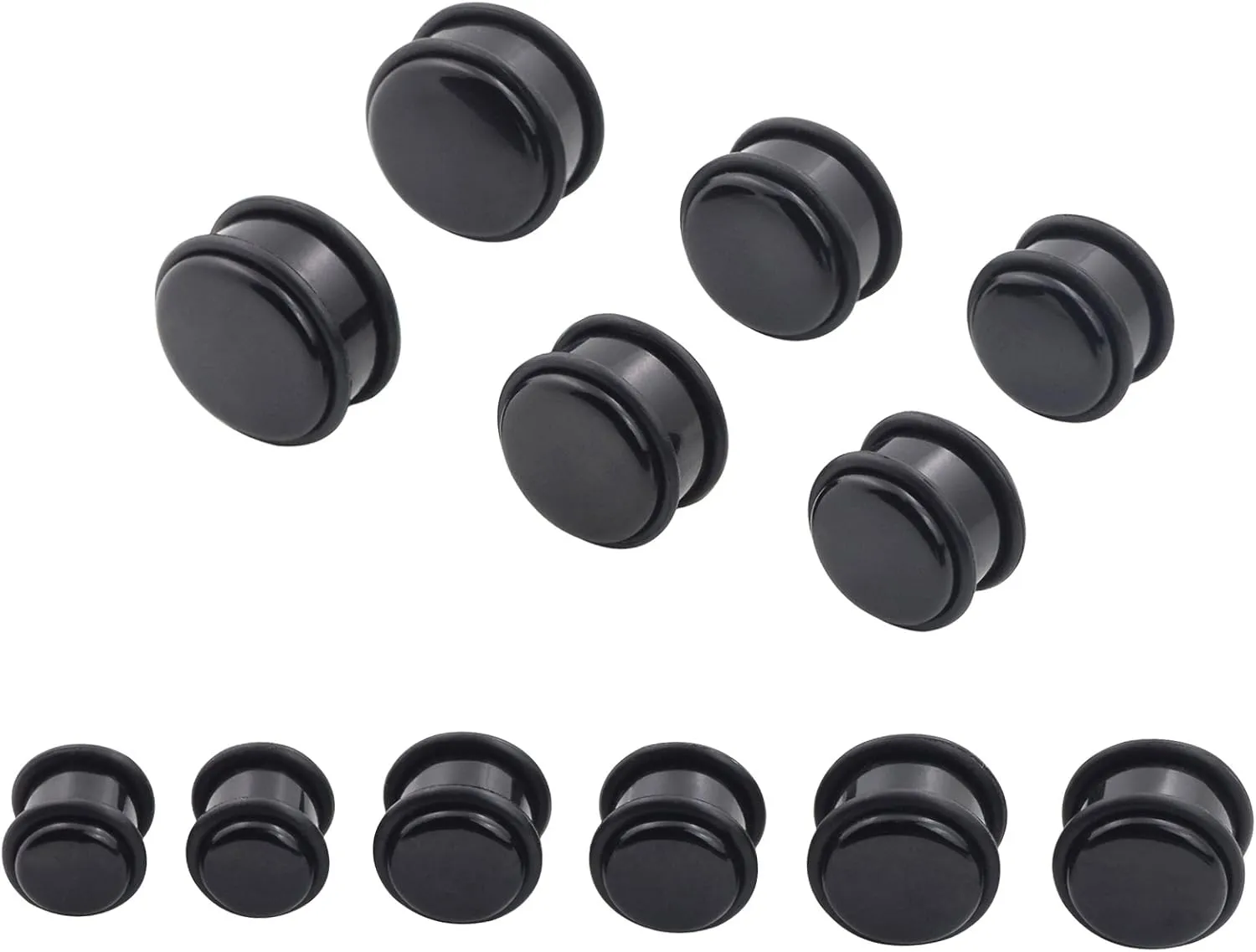 Oyaface 24PC Big Gauges Kit Ear Stretching 00G-20mm Acrylic Taper Plug Tunnels Piercing Kits