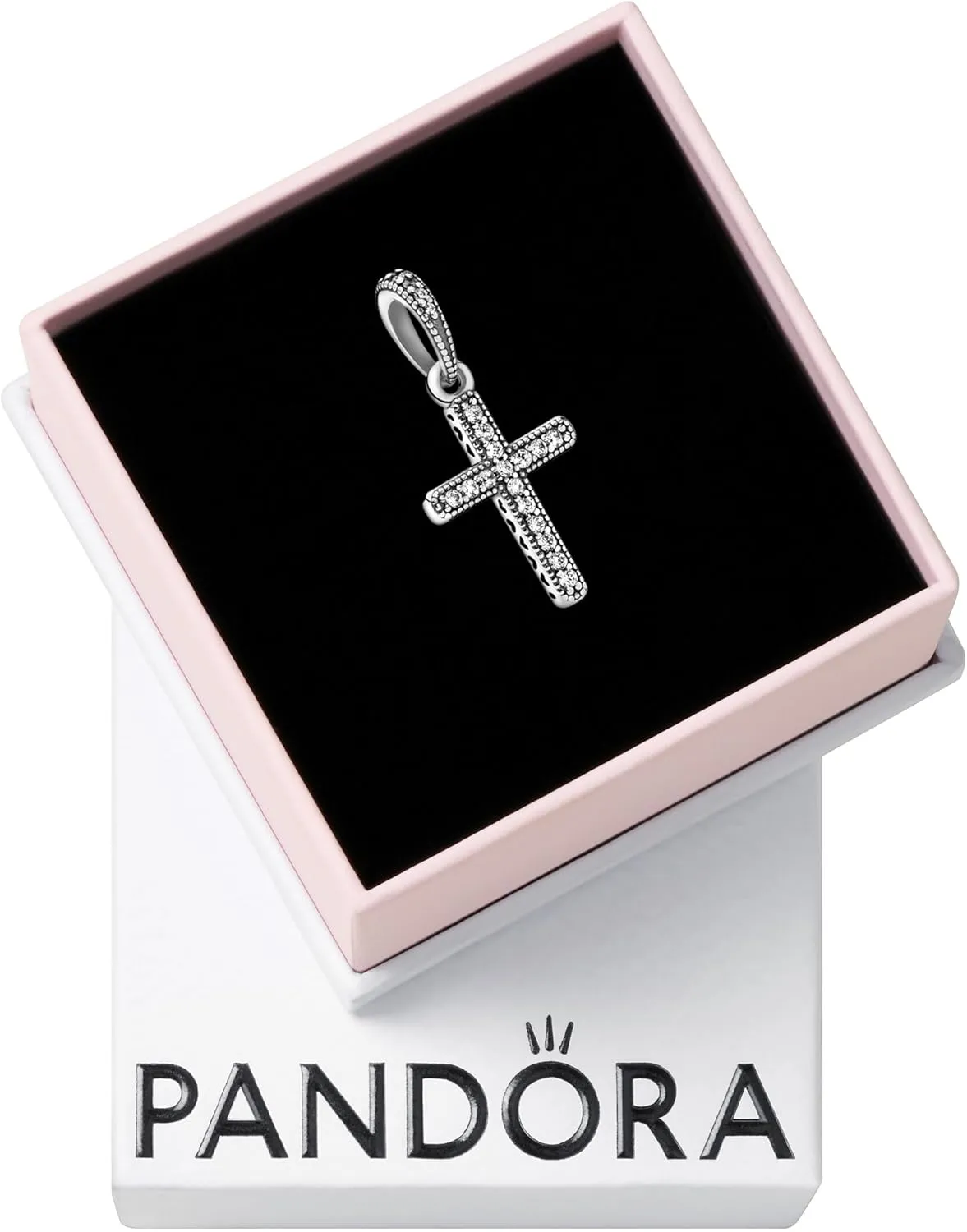 Pandora Jewelry Sparkling Cross Cubic Zirconia Pendant in Sterling Silver - Comes with Gift Box