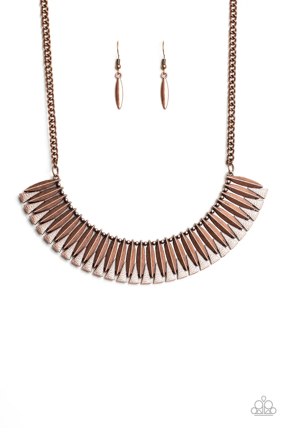 Paparazzi Accessories  - My Main MANE #N160 Box 2 - Copper Necklace