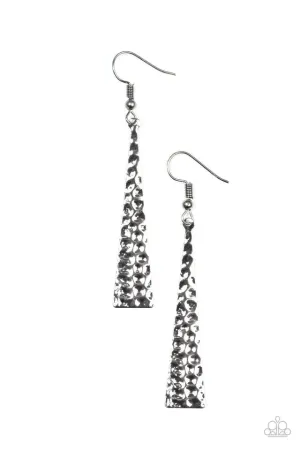 Paparazzi Earring ~ Wild Wildcat - Black