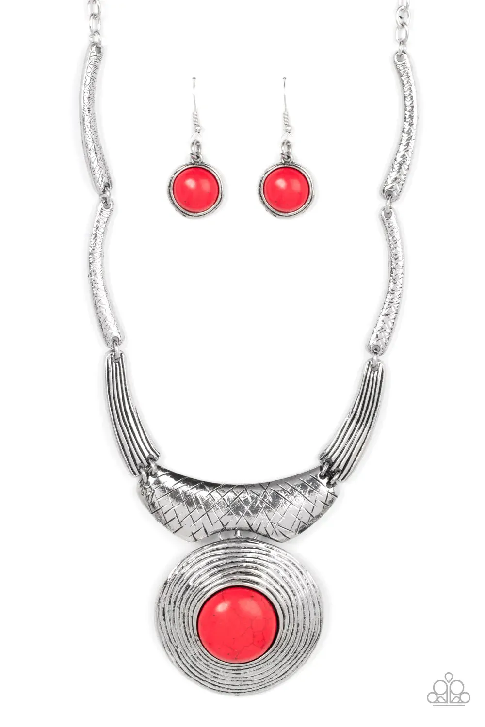 Paparazzi Necklace ~ EMPRESS-ive Resume - Red