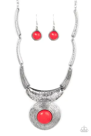 Paparazzi Necklace ~ EMPRESS-ive Resume - Red