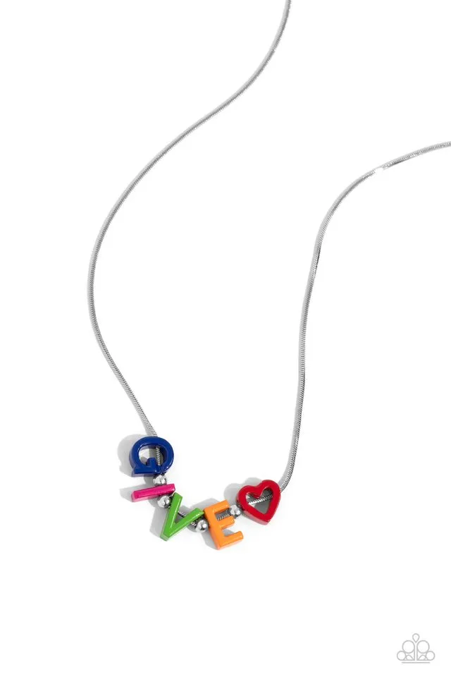 Paparazzi Necklace ~ Give Me Some Love - Multi
