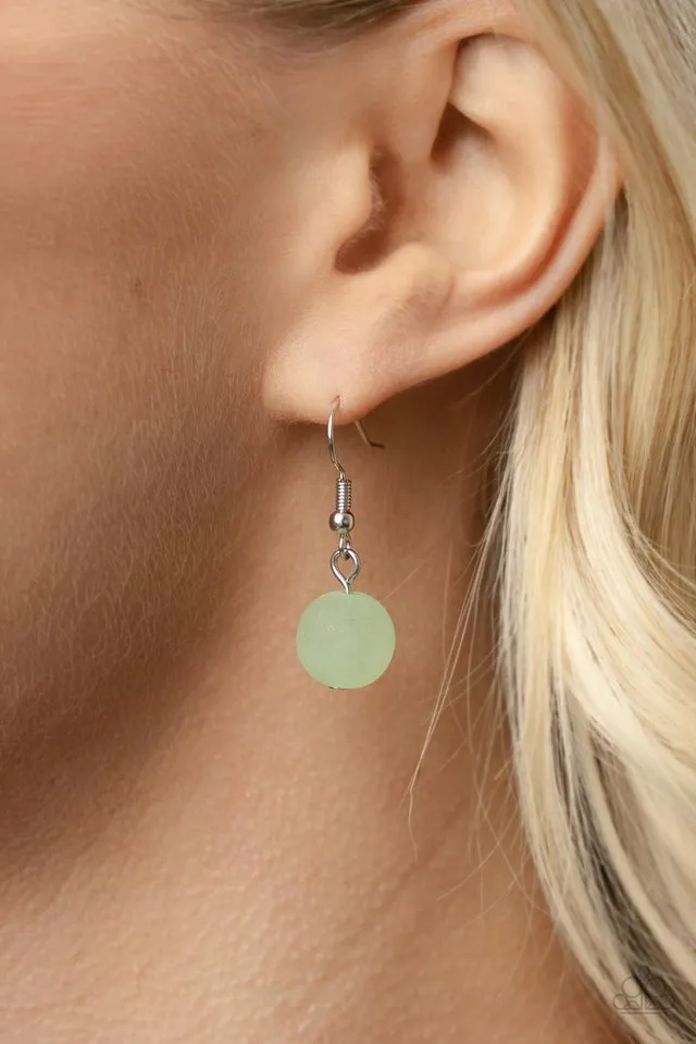 Paparazzi Necklace ~ Sea Glass Wanderer - Green