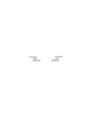 Pavé Lightning Bolt Studs