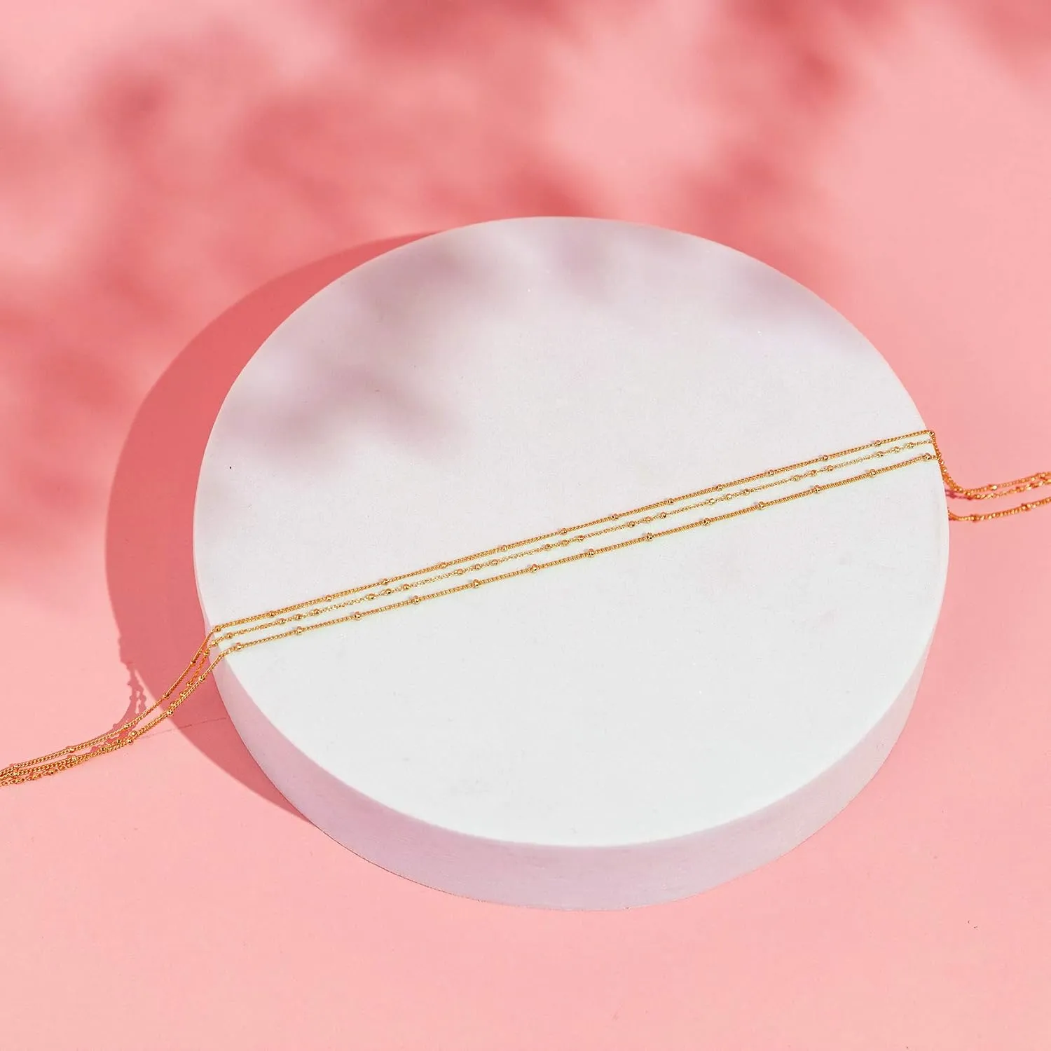 PAVOI 14K Gold Plated Dainty Layering Necklaces for Women | Snake Chain, Curb Link, Paperclip Layered Chains | Trendy Layering Necklace