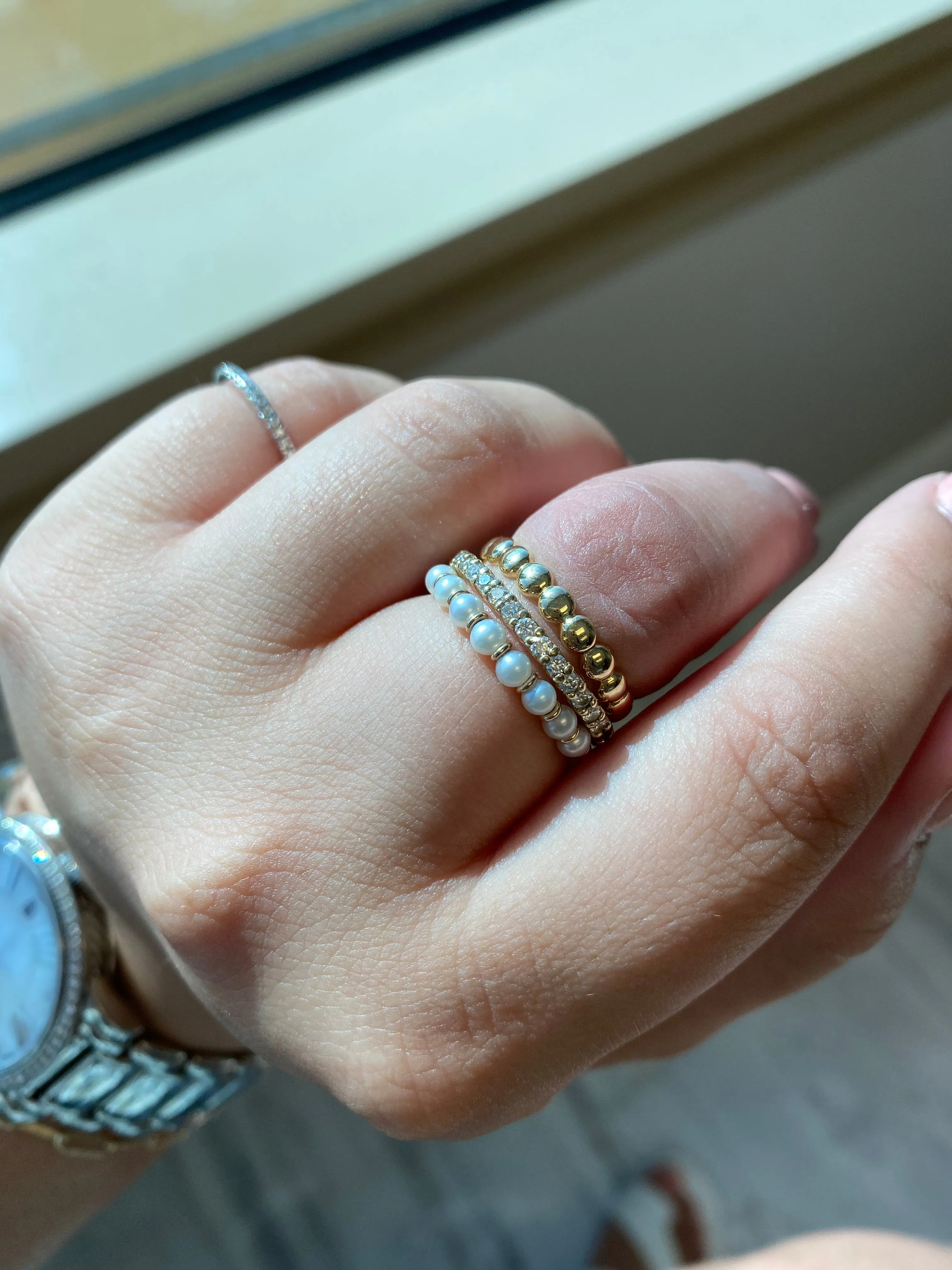 Pearl Stacking Ring