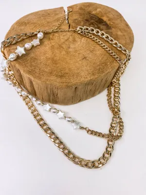 Pearls and Stars Double Chain