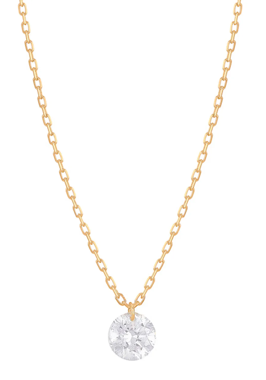 Persée Paris 18KYG Danaé Solitaire Diamond Necklace | Large