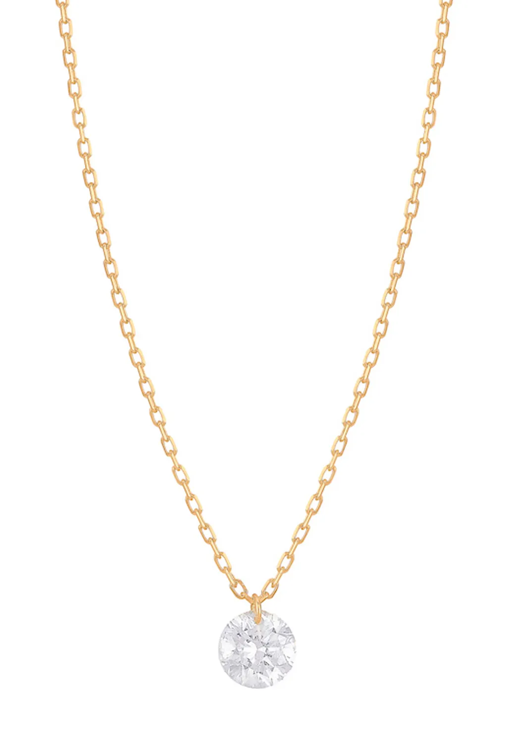 Persée Paris 18KYG Danaé Solitaire Diamond Necklace | Large