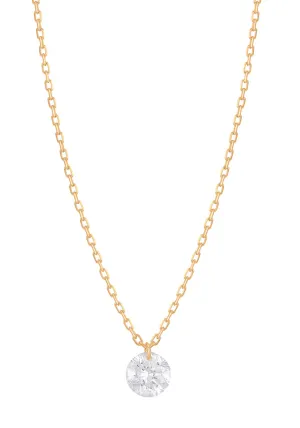 Persée Paris 18KYG Danaé Solitaire Diamond Necklace | Large