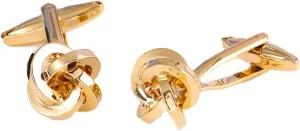Personality fashion cufflink for men gold single-line spiral cuff studs French twist cufflinks
