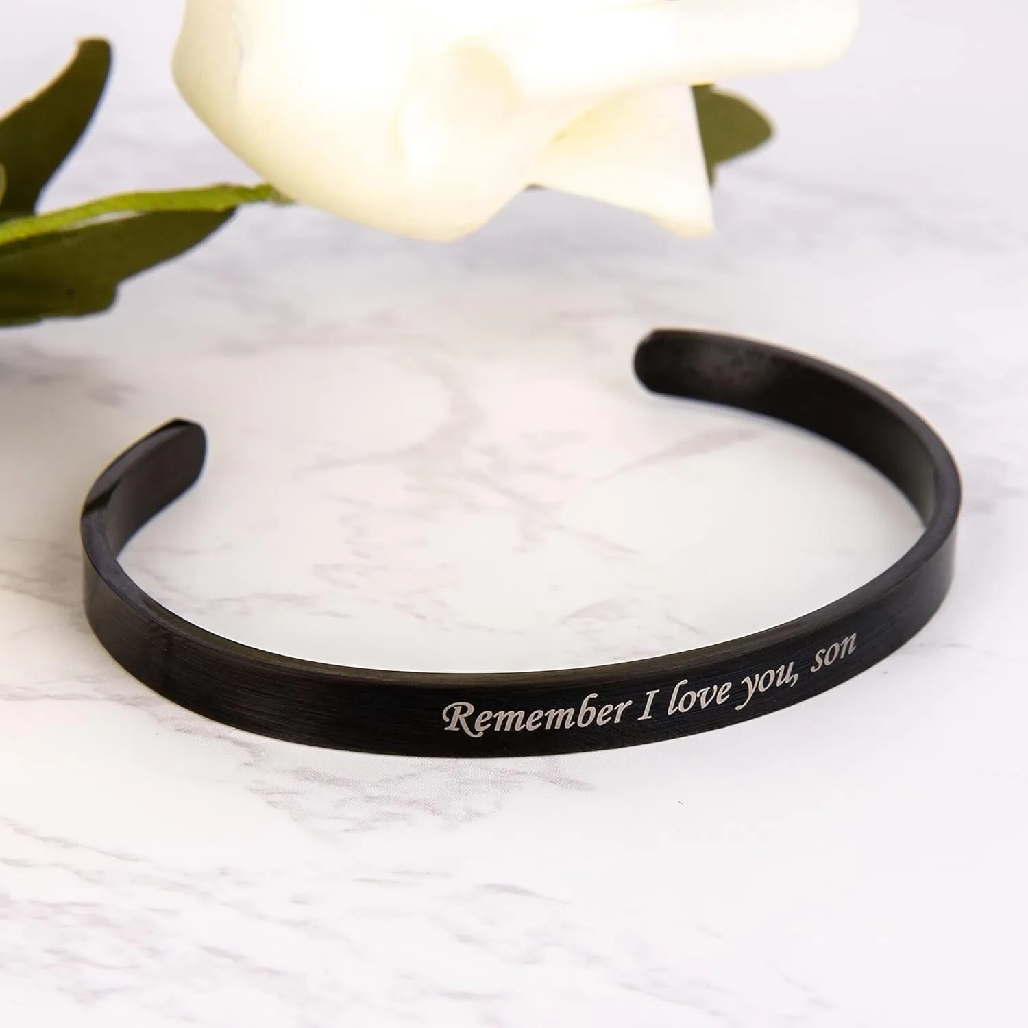 Personalized Custom Bracelets Bangle for Women, Customized Engraved Cuff Bracelet, Name Quote Inspirational Jewelry Personalized Gifts for Women Men