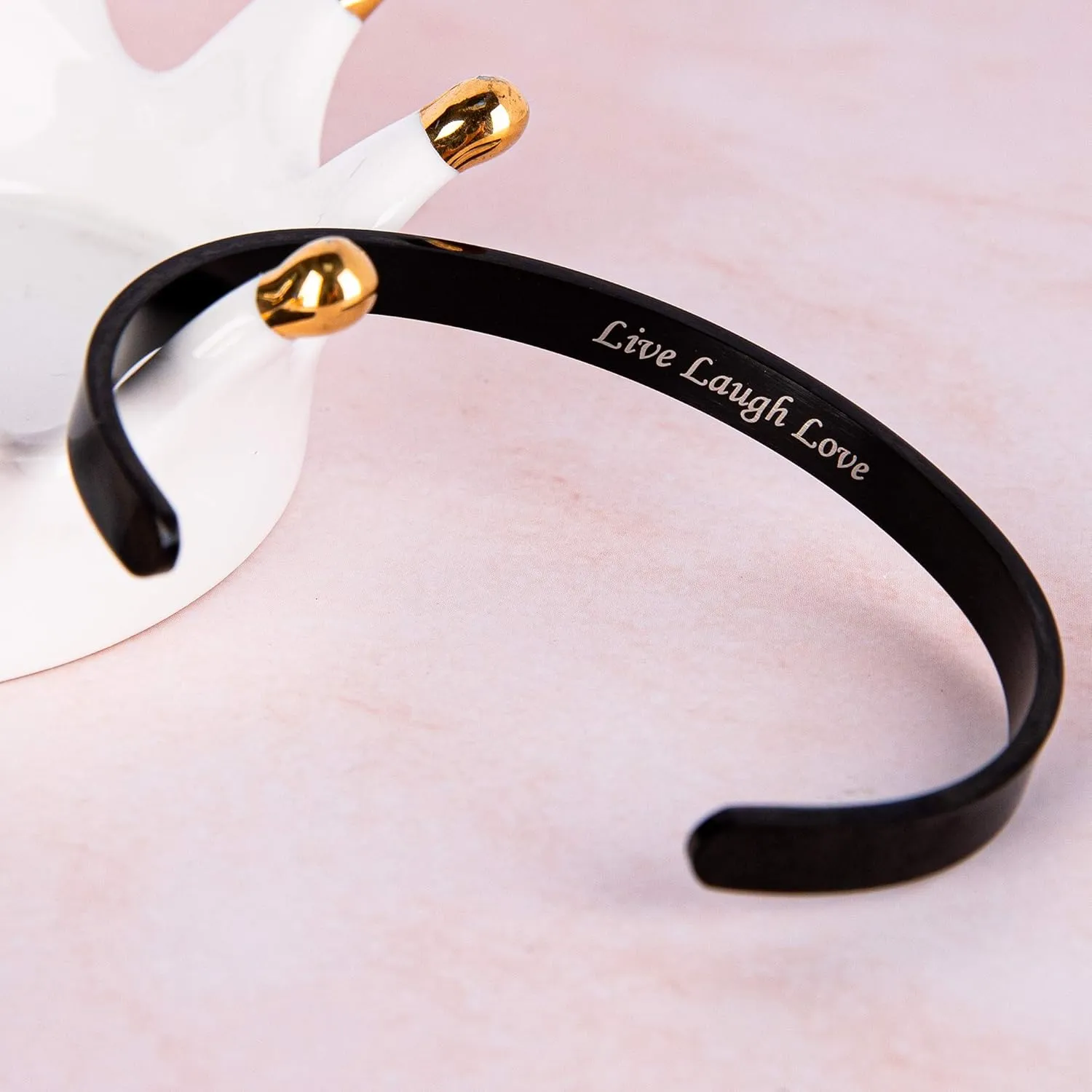 Personalized Custom Bracelets Bangle for Women, Customized Engraved Cuff Bracelet, Name Quote Inspirational Jewelry Personalized Gifts for Women Men