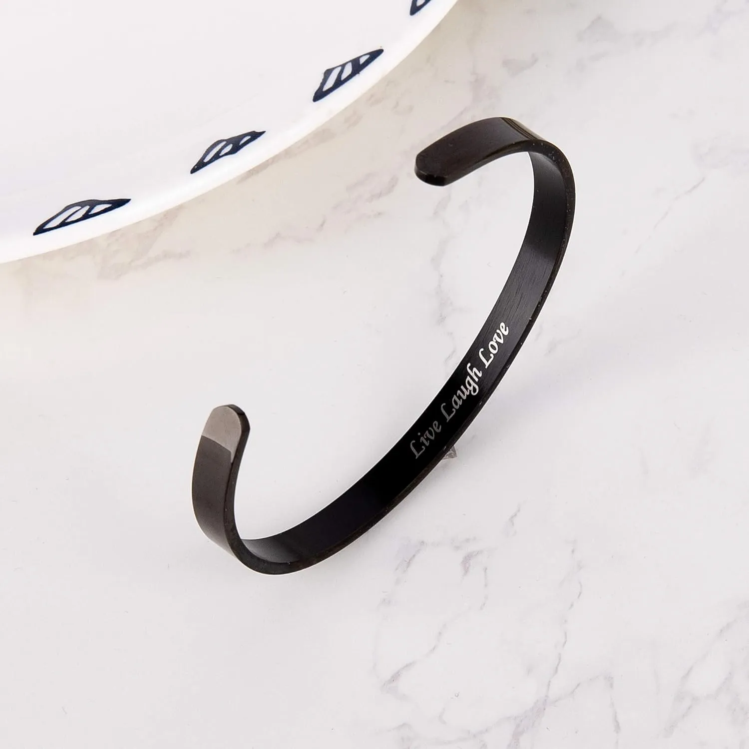Personalized Custom Bracelets Bangle for Women, Customized Engraved Cuff Bracelet, Name Quote Inspirational Jewelry Personalized Gifts for Women Men
