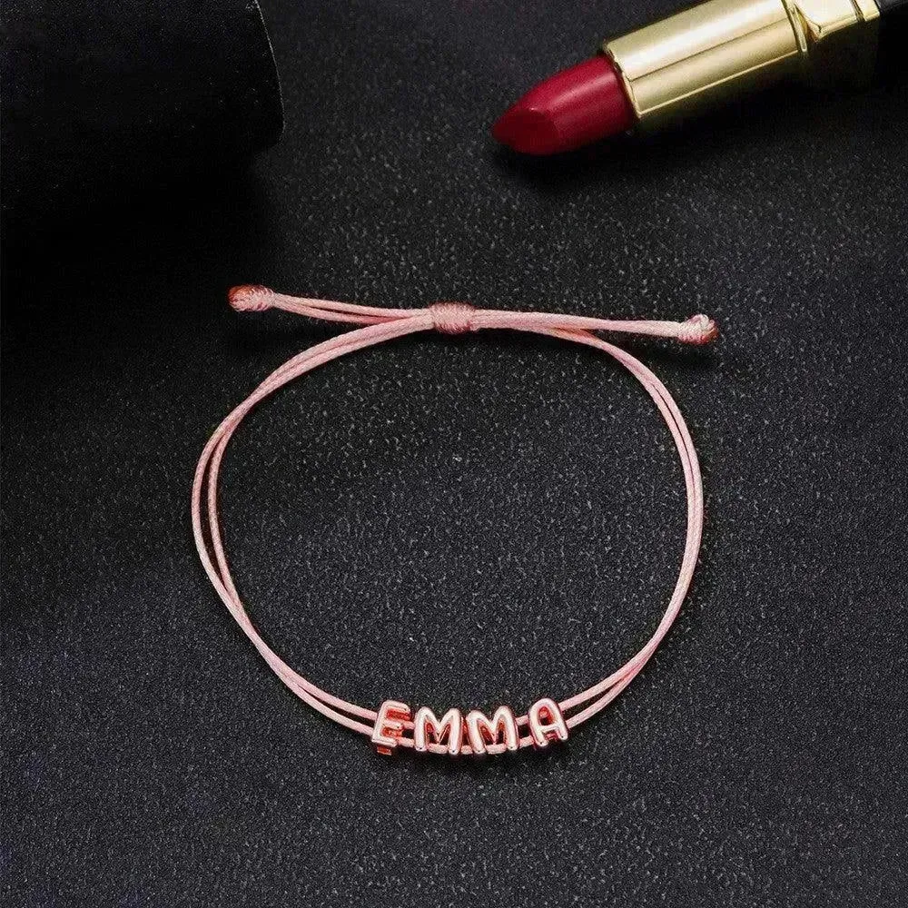 Personalized DIY 26 Letter Woven Hand Rope Versatile