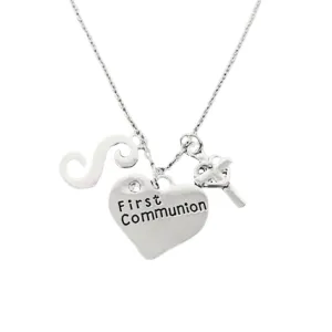 Personalized First Communion Necklace, First Communion Gifts, Girls First Communion Jewelry- Cross Necklace- Gift for 1st Communion