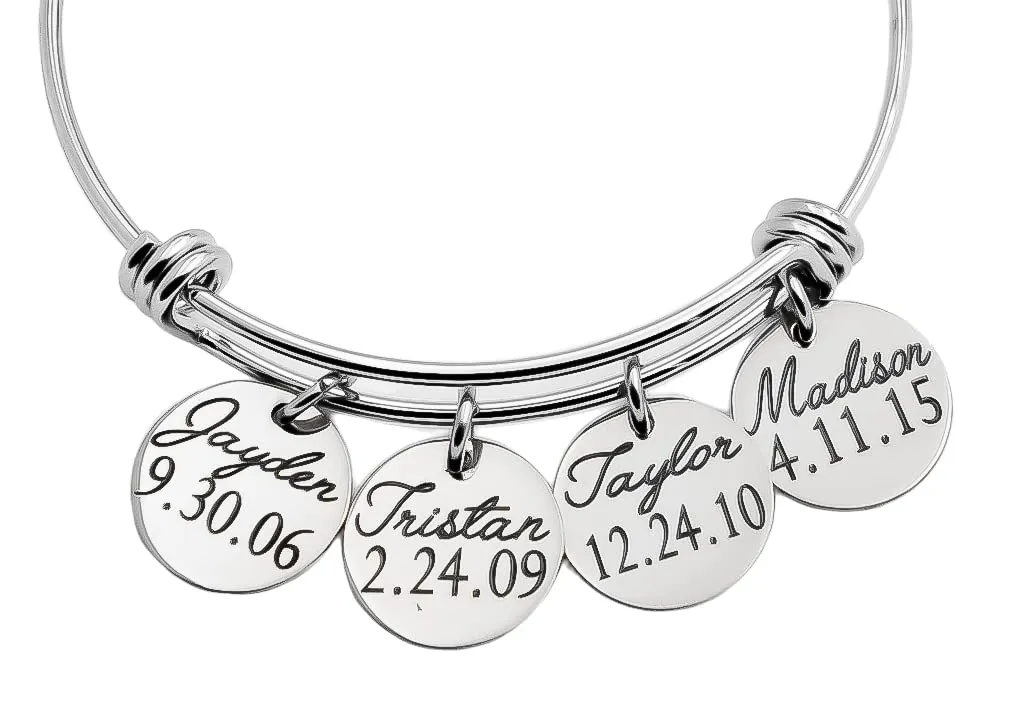 personalized Mother's bracelet with kids names