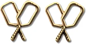 Pickleball Earrings  Gold-Plated Studs, Minimalist Sports Jewelry for Women, Players & Fans, Pickleball Accessories, Gifts for Coaches & Tournament Winners