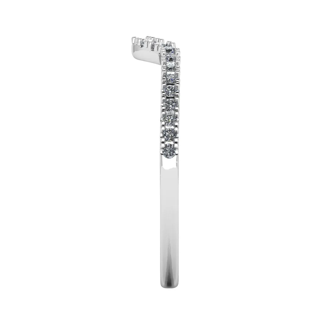 "Esme" U Shaped Micro Set 0.30ct Diamond Eternity Ring ET43