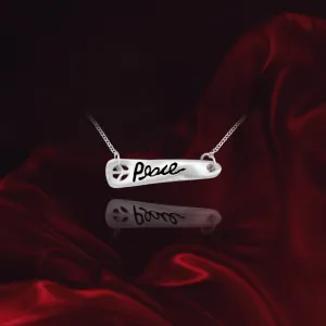 "Peace" Banner Pendant