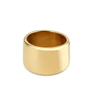 Ripple Band Rings - Gold Plated Brass