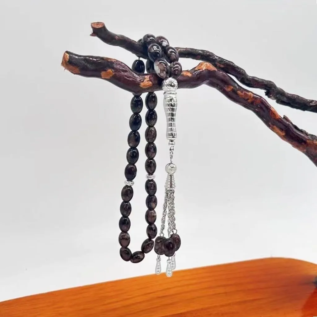 Rosary Bracelets Prayer Unique Pendants Religious Glass Bead Hand Chain for Womens Man Jewelry