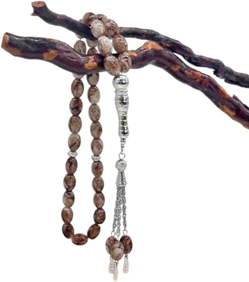 Rosary Bracelets Prayer Unique Pendants Religious Glass Bead Hand Chain for Womens Man Jewelry