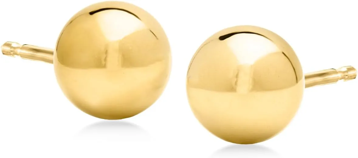 Ross-Simons 14kt Yellow Gold Ball Stud Earrings