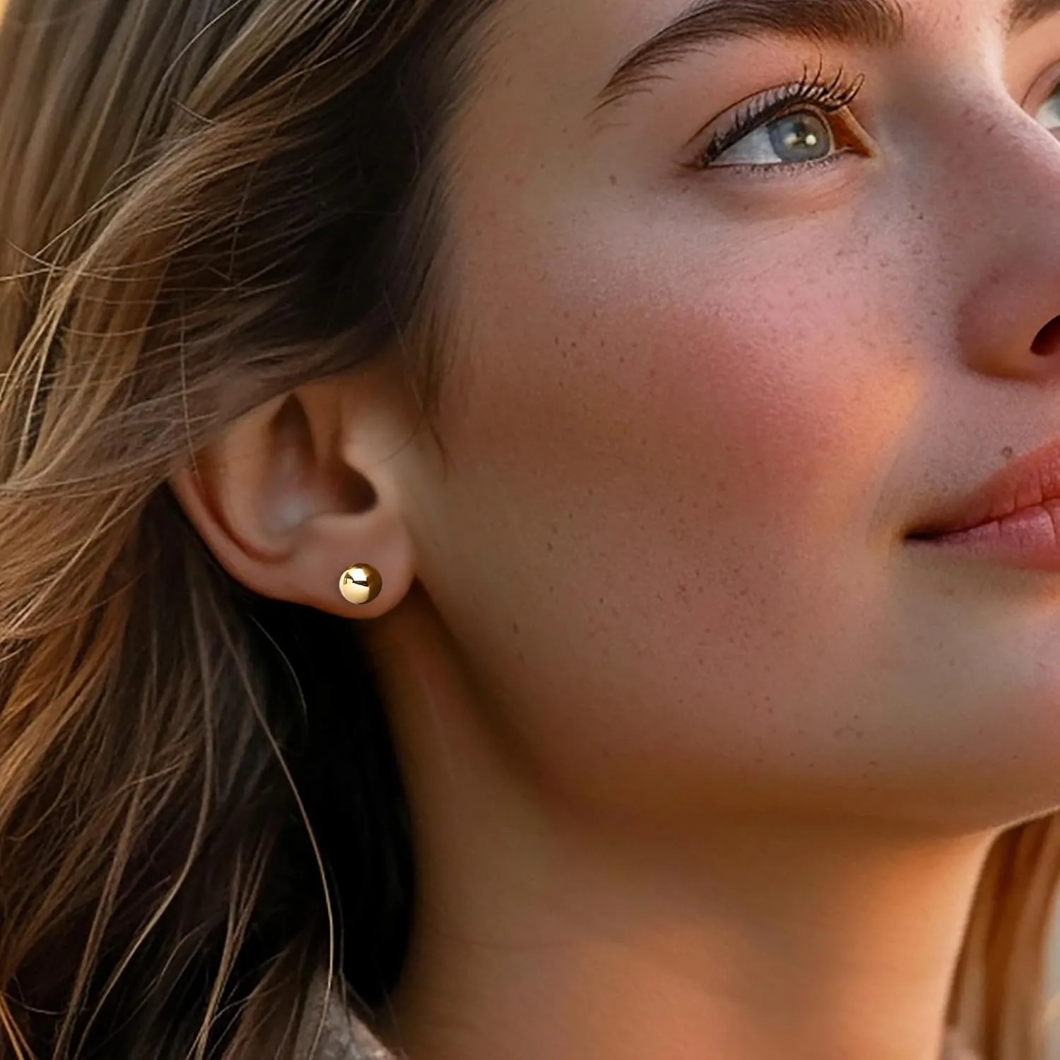 Ross-Simons 14kt Yellow Gold Ball Stud Earrings