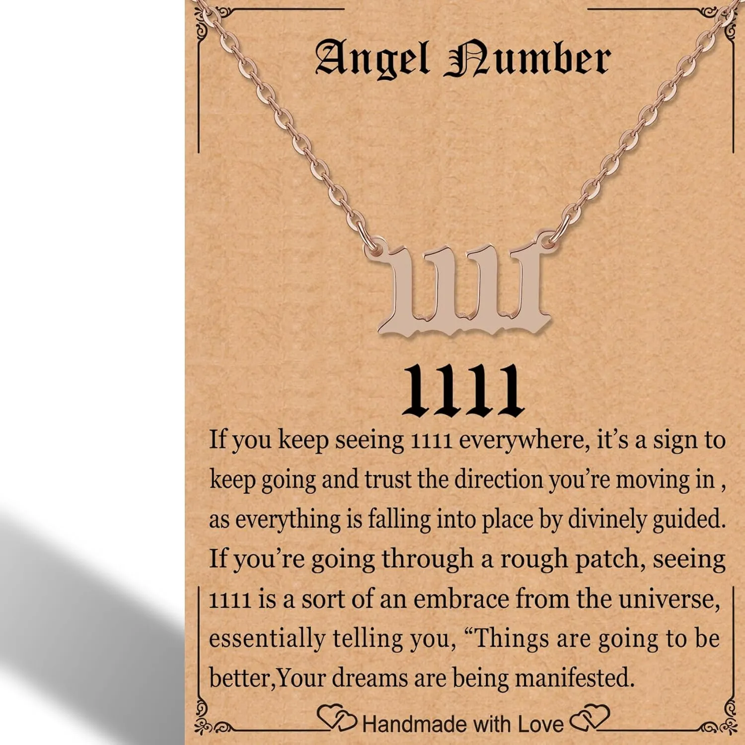 RWQIAN Angel Number Necklace For Women,Dainty Gold Plated Number 000 1111 111 222 333 444 555 666 777 888 999 Pendants Choker Chain Numerology Jewelry Necklace Gifts for Women Girls