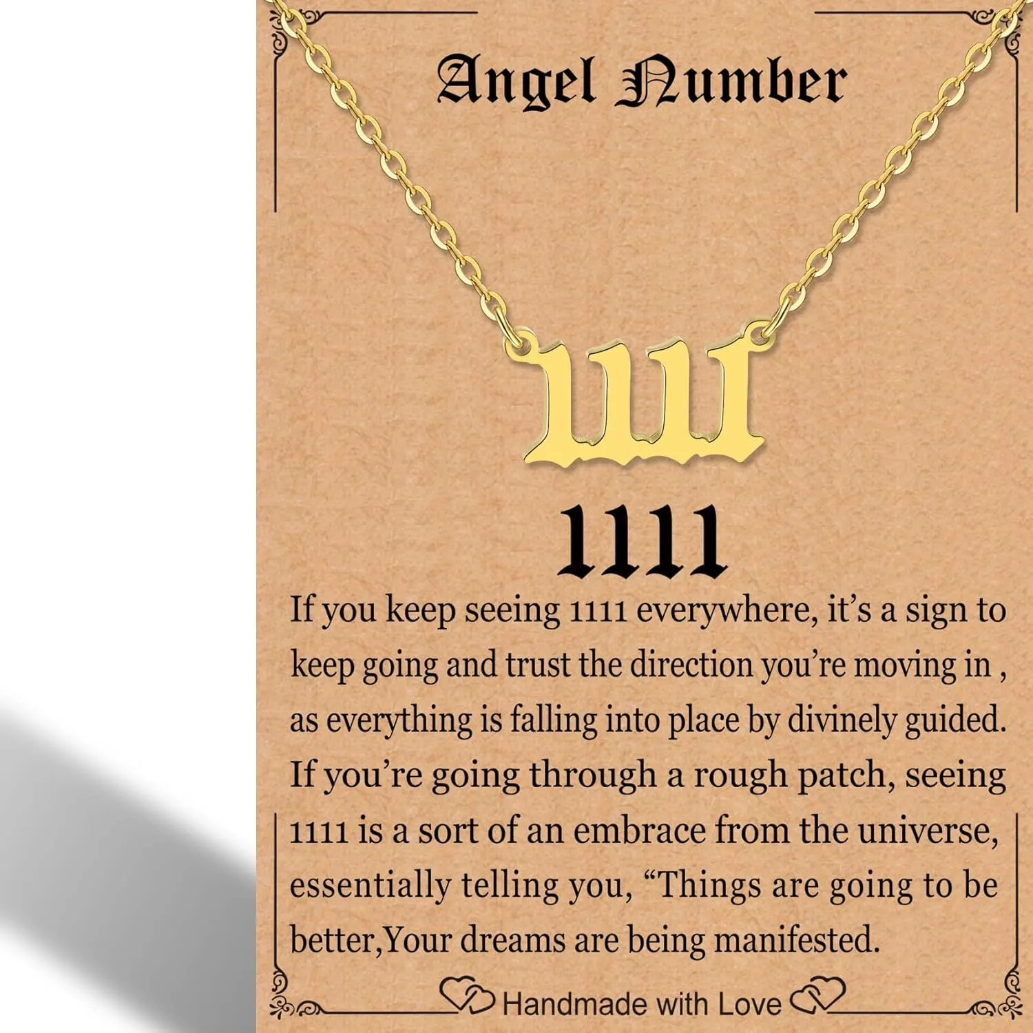RWQIAN Angel Number Necklace For Women,Dainty Gold Plated Number 000 1111 111 222 333 444 555 666 777 888 999 Pendants Choker Chain Numerology Jewelry Necklace Gifts for Women Girls