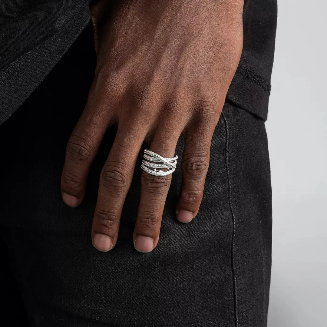 S925 Intertwined Thorn Ring