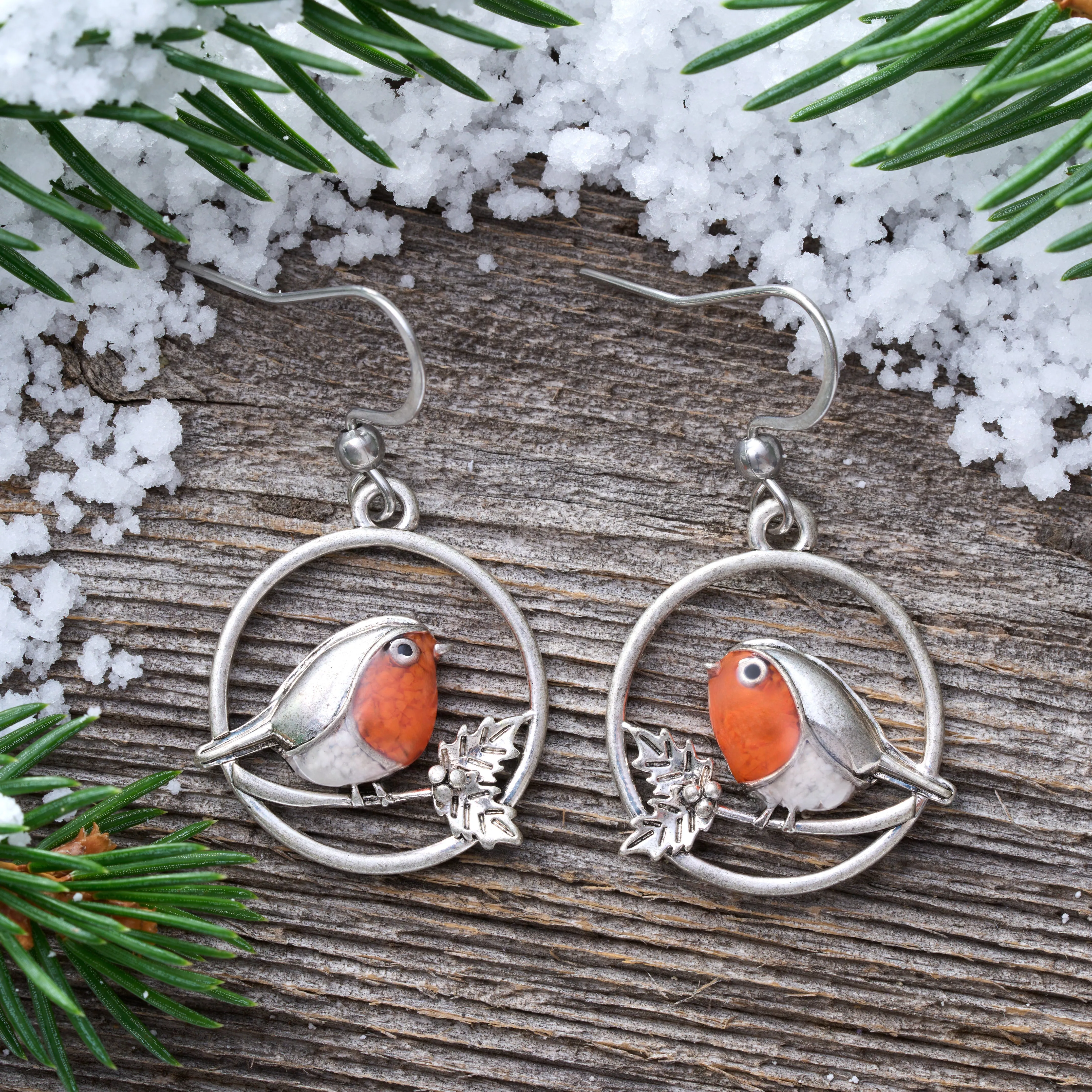 Sand Robin Branch Earrings