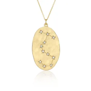 Scorpio Astrology Necklace in Yellow Gold