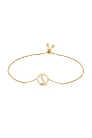 Shangri-La Yin-Yang 14K Gold and Diamond Bolo Bracelet