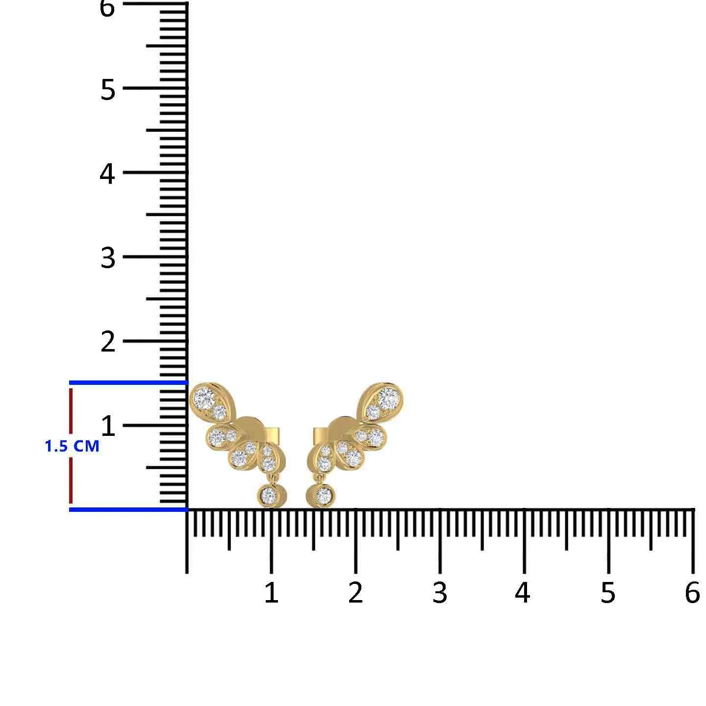 Showy Silver Stud Earring