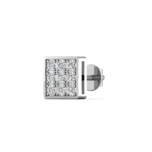 Silver Glamming Men's Stud Earring