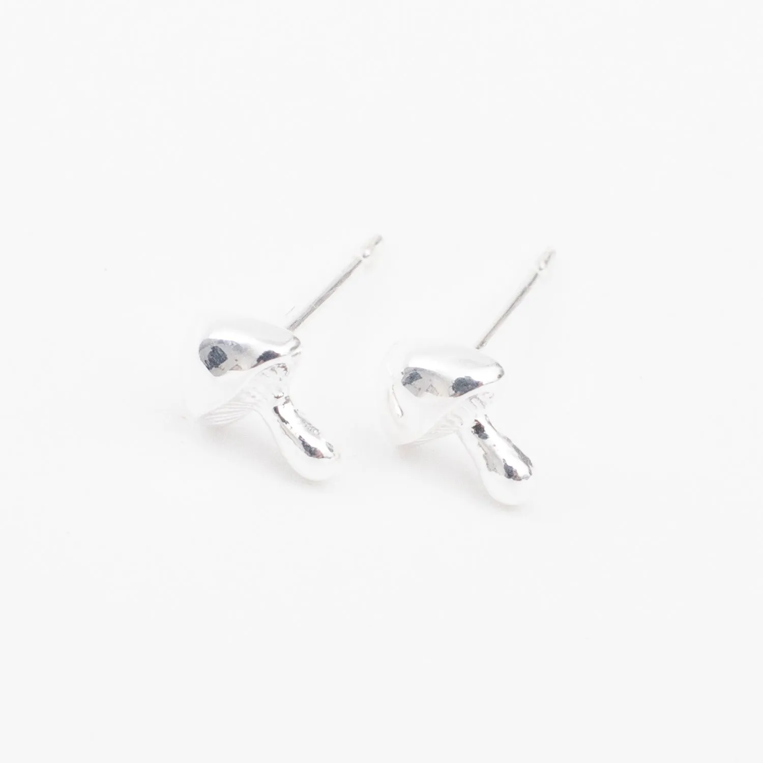 Silver Shroom Studs