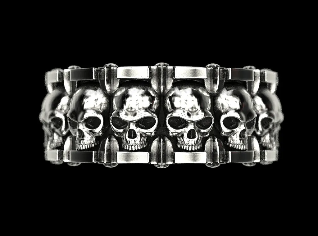 Skull and Stars Ring