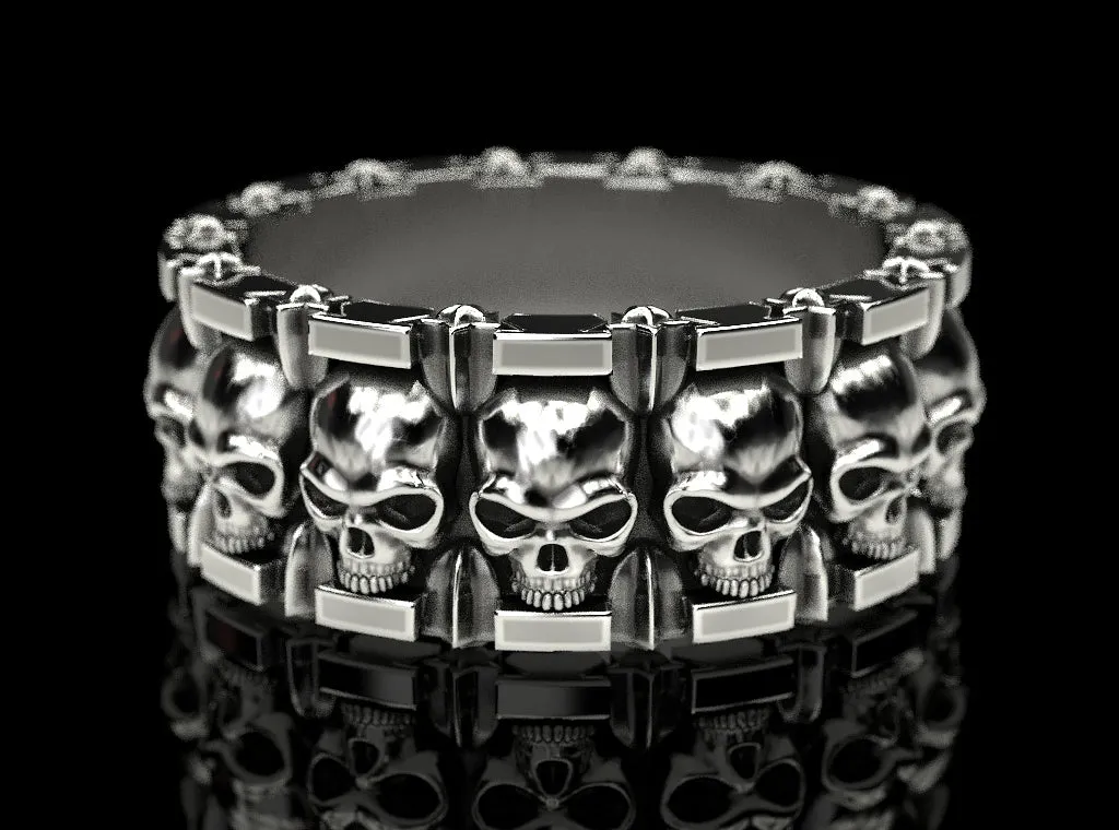 Skull and Stars Ring