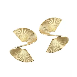 Solarwave Studs - Small - Gold