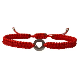 Stainless Steel Heart Bracelets, Adjustable, Personalized Friendship Gift for Women Girls,for him,for her (RED)