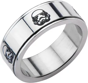 Star Wars Jewelry Stromtrooper Stainless Steel Men's Spinner Ring