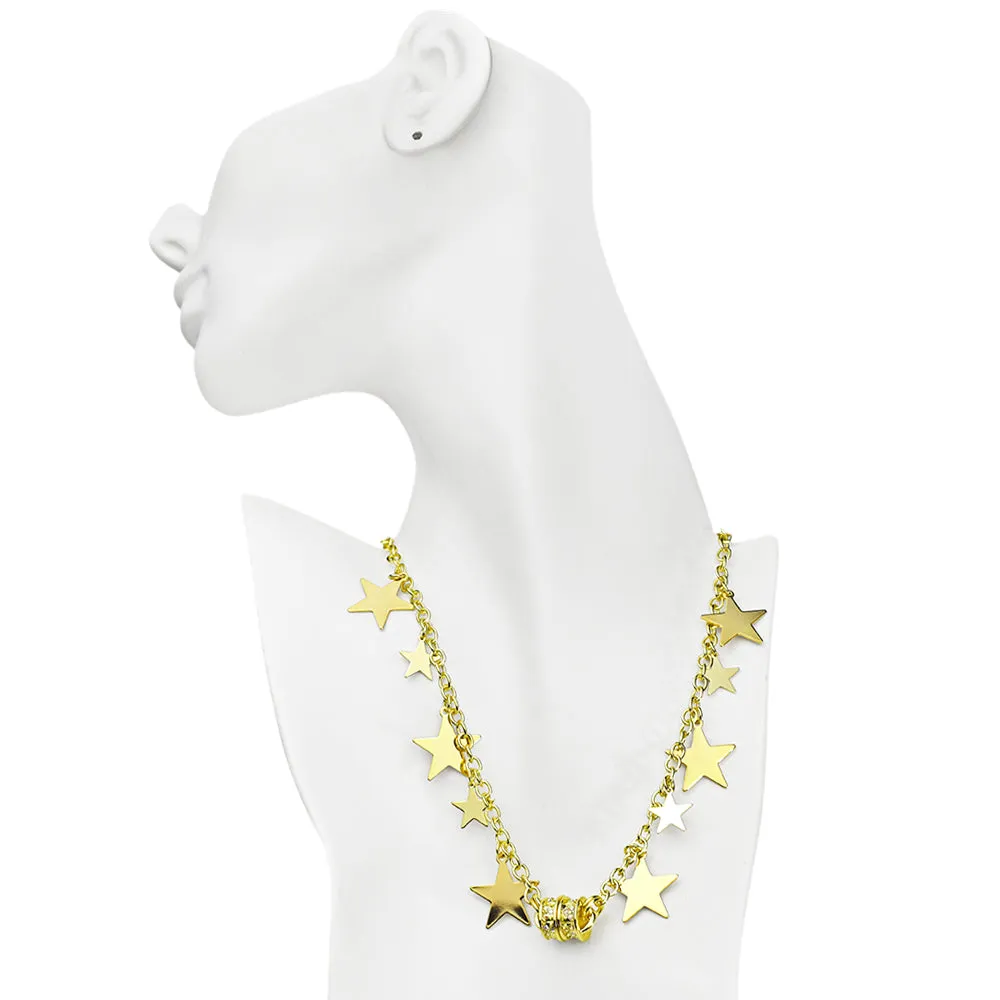 Starry Night Magnetic Interchangeable Necklace (Goldtone)