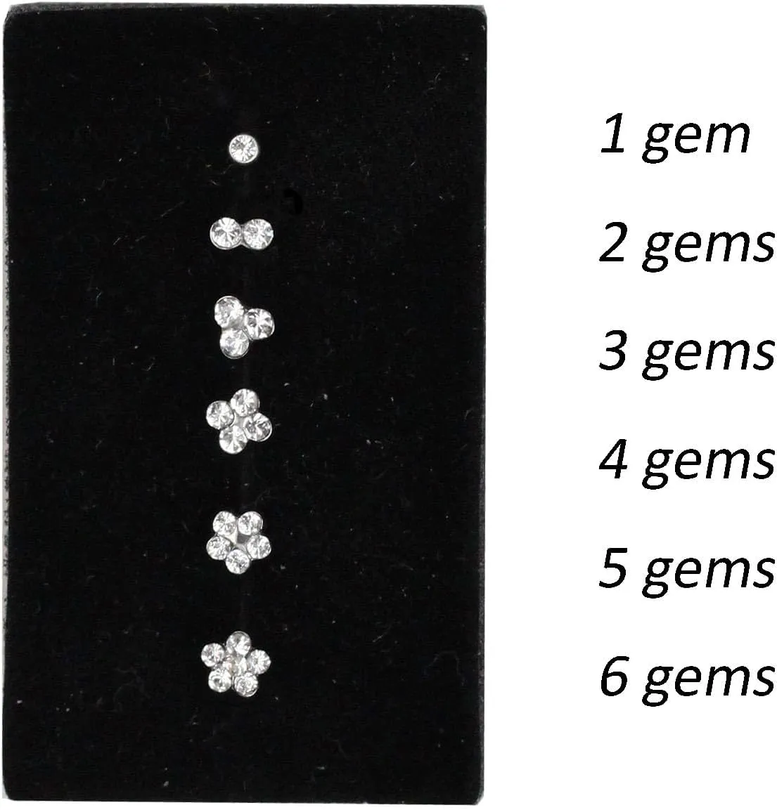 Steel 20G Nose Bone Studs for Women, Set Clear Austrian Gems Hypoallergenic L Shape Nose Piercing Jewelry
